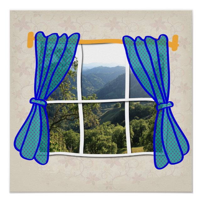 No Window Faux Window Funny Work Place Poster (Front)