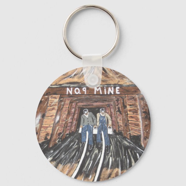 No Windows Down There Keychain (Front)