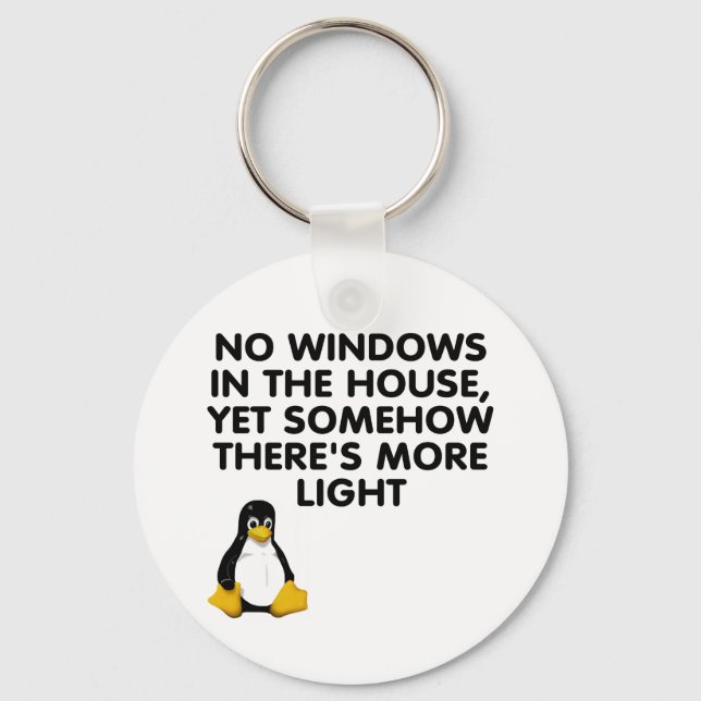 No windows in the house... keychain (Front)