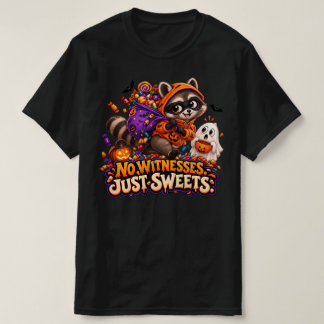 No Witnesses Just Sweets Funny Raccoon Shirt