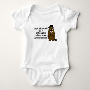 No woman is a failure who has Groundhogs Baby Bodysuit