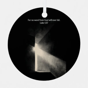 No Word From God Fails - Luke 1:37 Ornament