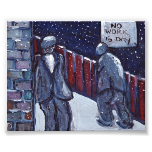 No work to-day Photo print