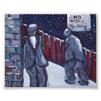 No work to-day Photo print