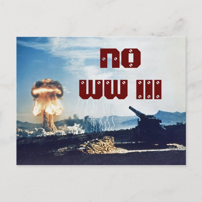 No World War III Postcard (Front)