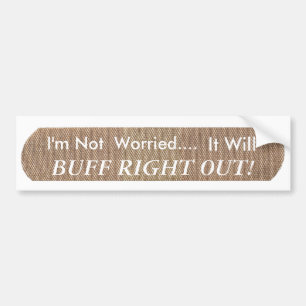 No Worries Car Damage Bumper Sticker
