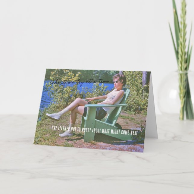 NO WORRIES Greeting Card (Front)