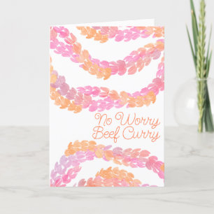 No Worry Beef Curry Thank You Card