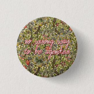 no wrong way to be agender 1 inch round button