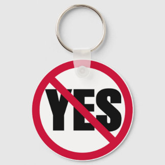 no yes keychain