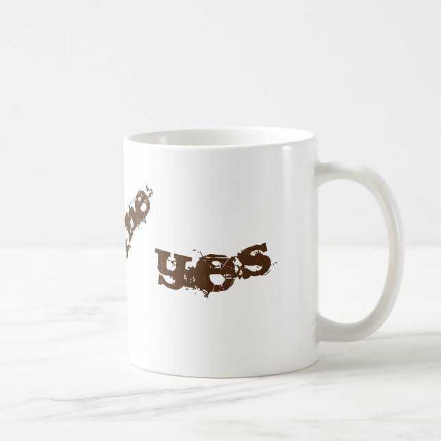 No Yes Maybe Work Office Coffee Tea Chocolate Mug (Right)