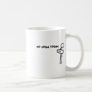 No Yoga Today Minimalist Mat Design _2 Coffee Mug
