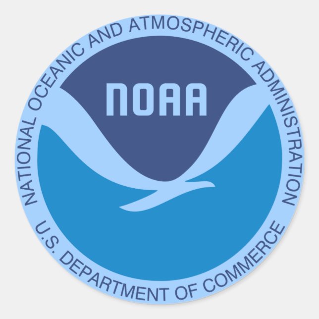 NOAA CLASSIC ROUND STICKER (Front)
