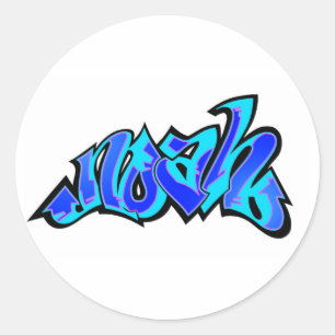 noah 2 classic round sticker