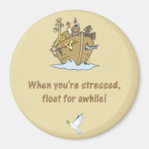 noah and ark with lesson learned from the ark magnet