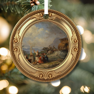 Noah and the Ark Advent Jesse Tree Metal Ornament