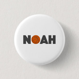 Noah Basketball 1 Inch Round Button