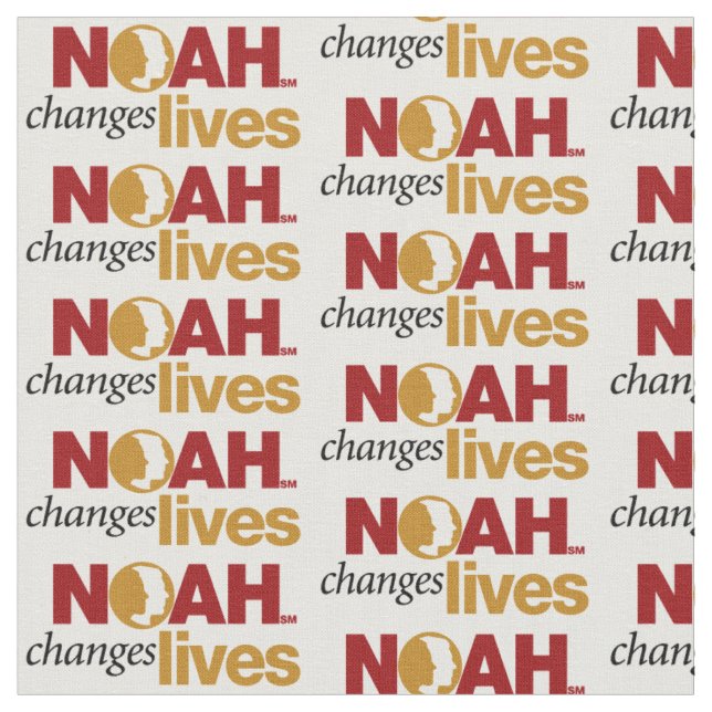 NOAH Changes Lives Fabric (Close Up)