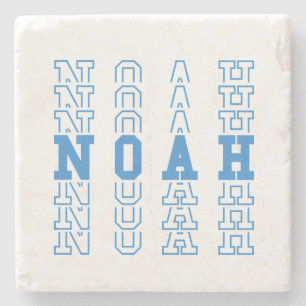 Noah Custom Boy Name Stone Coaster