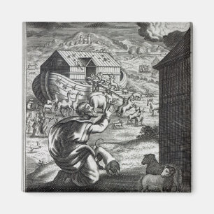 Noah entreth the Ark Magnet