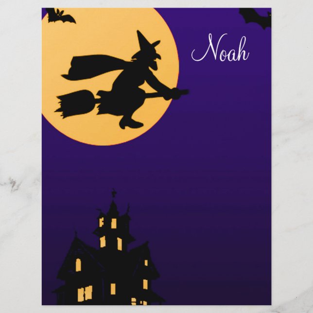 Noah Halloween Letterhead (Front)