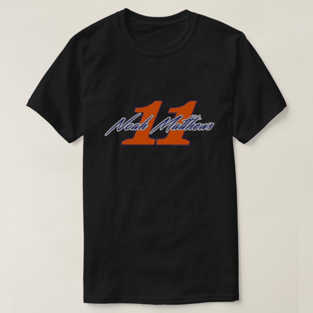 Noah Matthews 11 - Black T-Shirt (Design Front)
