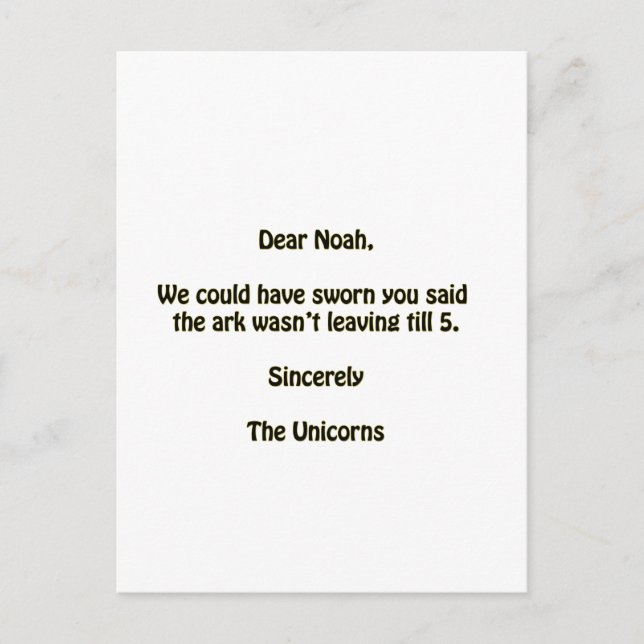 Noah Postcard (Front)