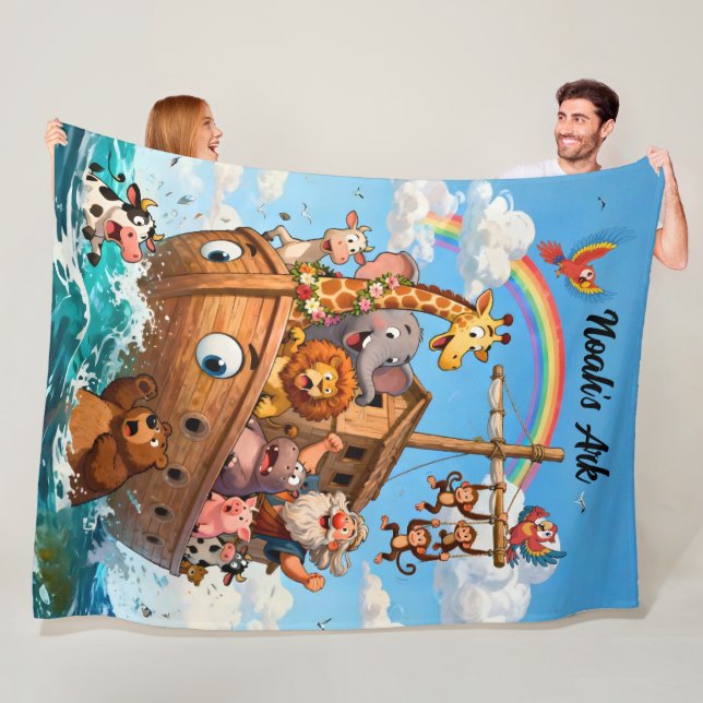 Noah’s Great Ark Adventure  Fleece Blanket (In Situ)