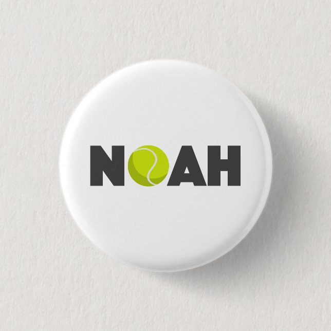 Noah Tennis 1 Inch Round Button (Front)