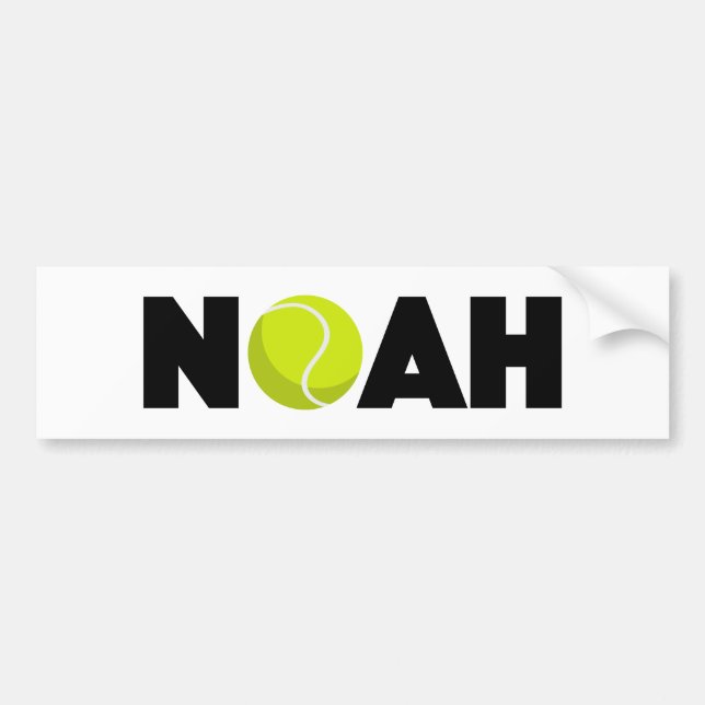 Noah Tennis Bumper Sticker (Front)