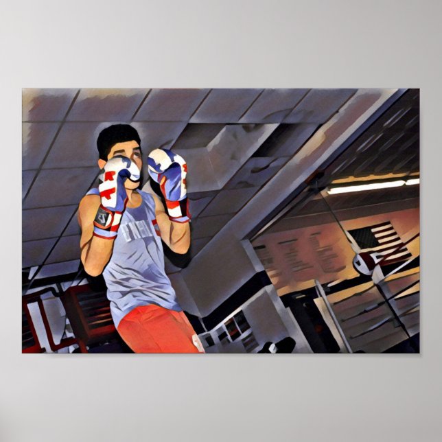 Noah Vintage Boxing Training Poster (Front)