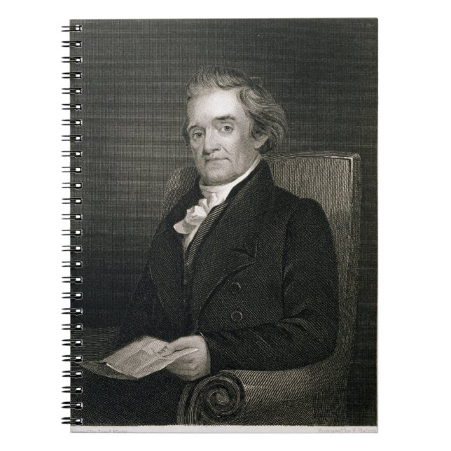 Noah Webster (1758-1843) engraved by Frederick W. Notebook (Front)