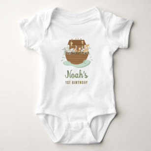 Noah's Ark 1st Birthday Outfit Gender Neutral Baby Baby Bodysuit
