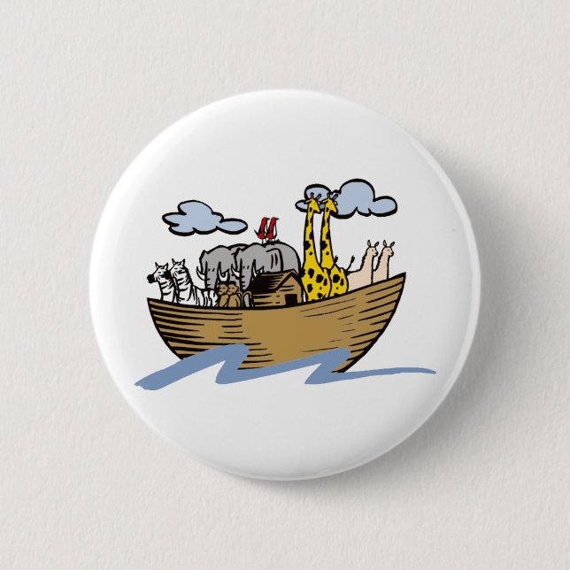 Noah's Ark 2 Inch Round Button (Front)