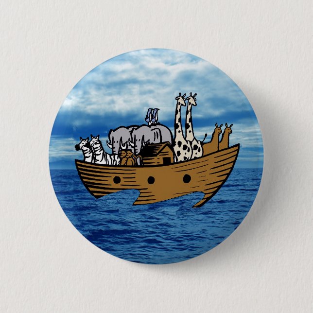 Noah's Ark 2 Inch Round Button (Front)
