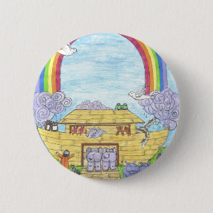 Noah's Ark 2 Inch Round Button