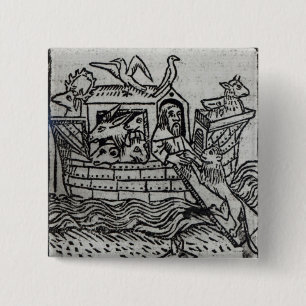 Noah's Ark 2 Inch Square Button