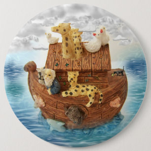 Noah's Ark 6 Inch Round Button
