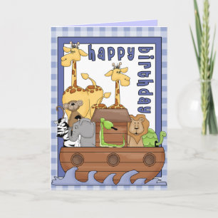 Noah's Ark Animals Boy Happy Birthday Card