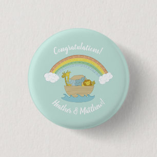 Noah's Ark Baby Shower 1 Inch Round Button