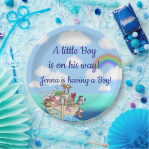 Noah's Ark Baby Shower Favour Paper Plate