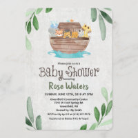 Noah's Ark Baby Shower Invitation