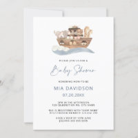 Noah's Ark Baby Shower Invitation