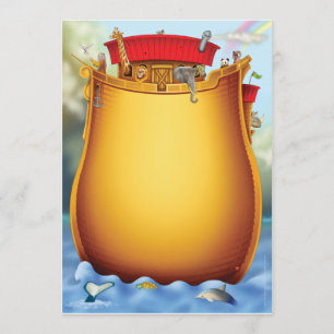 Noah's Ark Baby Shower Invitations