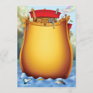 Noah's Ark Baby Shower Invitations
