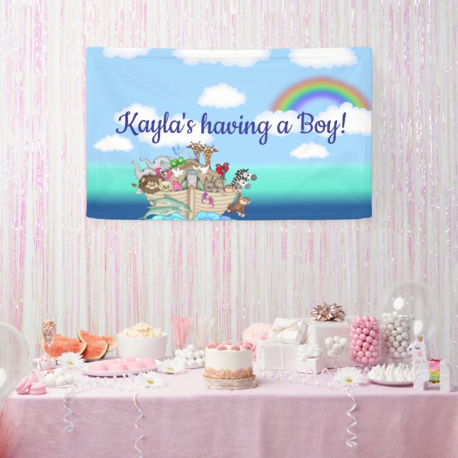 Noahs Ark Baby Shower Wall Banner (Party)
