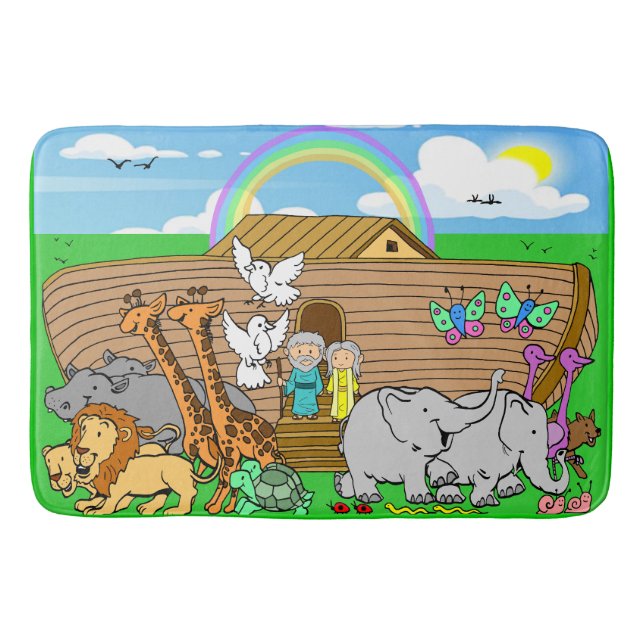 Noah's Ark Bath Mat (Front)