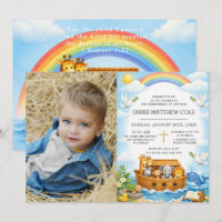 Noah's Ark Bible Story Baptism Christening Photo