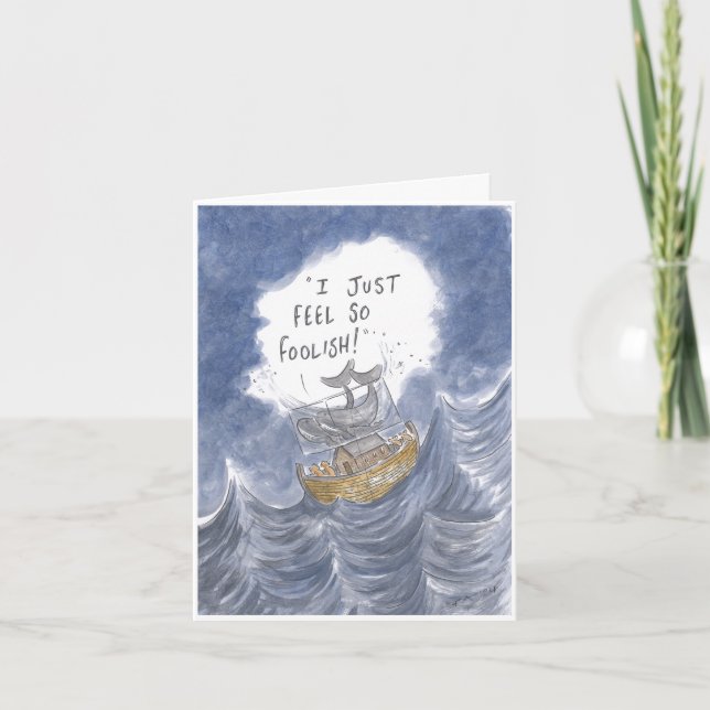 Noah's Ark Birthday Card (Front)