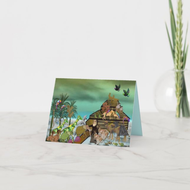 Noah's Ark Birthday Card (Front)